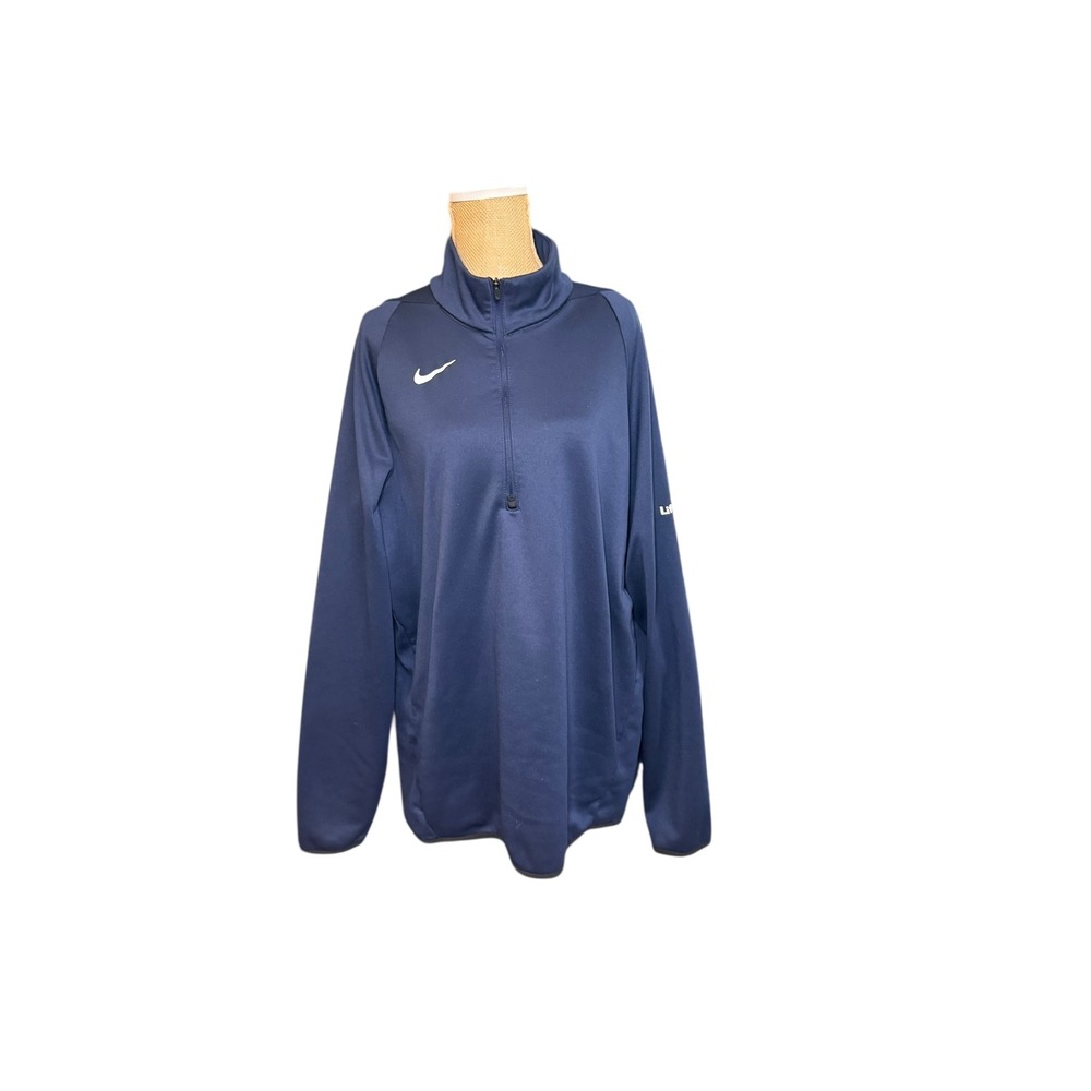 Nike Dri-FIT Men's Pullover‎ Half Zip Performance Jacket LIFTMASTER Navy Blue